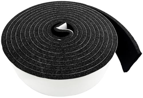 Cinta de espuma autoadhesiva,antivibraciones,aislamiento acústico,resistencia a los golpes,protección de muebles,juntas de espuma autoadhesiva para puertas y ventanas (50mmx6mmx4m)