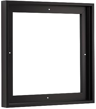 Pixy Canvas Floater Frame 4x4 for 3/4 (0.75) inch Deep Canvas Paintings/Canvas Prints/Wood Canvas Panels/Wall Art/Wall Decor/Home Decor/Artwork (Black, 4 x 4 inch, Square)