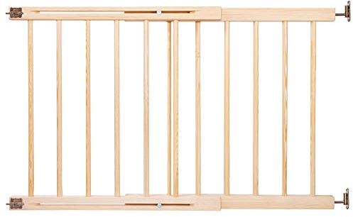 SPRINGOS Barrera protectora para escaleras, madera, ancho de paso 72-122 cm