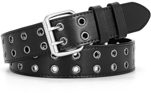 BELTROAD Strassbälte för män kvinnor, western cowgirlbälten bling läderbälte med kors och diamant för jeans, 01 svart, L for Waist 38-43