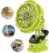 YEX-BUR Portable Clip on Fan for Ryo 18v Battery, Quiet Battery Operated Personal Fan, Clamp Fan with USB Port for Outdoor Camping Worksite Home Office