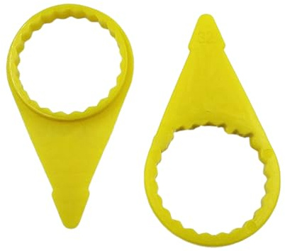 200 unidades de indicador de tuerca de rueda suelta para tuercas de 32 mm y 33 mm, indicador de comprobación de rueda amarillo de alta visibilidad
