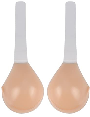 Generic Non Wired Adhesive Sports Bra Plus Size H Cup Beige