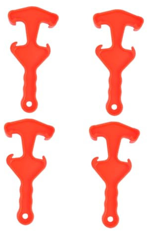 Zerodeko 4piezas Abridor De Tapas De Cubo De Plástico Herramienta Para Abrir Latas y Cubos Casa y Oficina