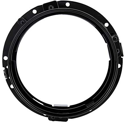 Qii lu Soporte de faros para Wrangler, 7 pulgadas Auto Car Faros Soporte de montaje Soporte de anillo redondo de aleación de aluminio(Plata)