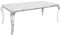 invicta INTERIOR Eleganter Esstisch MODERN BAROCK 180cm Glasplatte in Marmoroptik Edelstahlbeine Konferenztisch Tisch