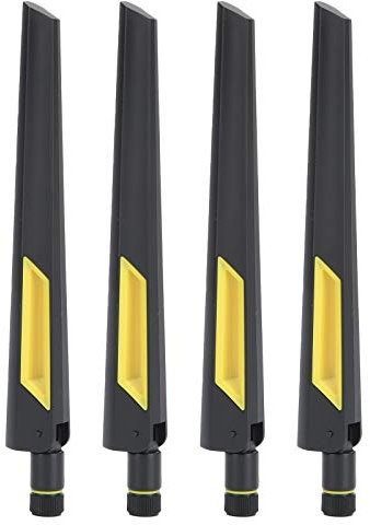 fasient1 WiFi Router Antenna, 4Pcs 10dB Dual-Band 2.4G/5G RP-SMA Male for Routers & Network Cards