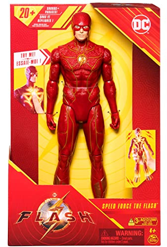 DC Comics, Speed Force The Flash, action figure da 30,5 cm, luci e oltre 20 suoni, film Flash da collezione, giocattoli per bambini per ragazzi e ragazze dai 4 anni in su