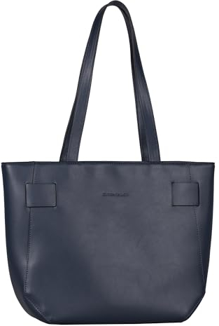 TOM TAILOR Paige Damen Shopper Umhängetasche Reißverschluss Mittelgroß Blau