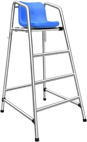 AviiSo Escalera 120 cm/150 cm/180 cm de alto Silla de salvavidas para piscina, lago y playa, Taburete de bar portátil de acero inoxidable para exteriores con asiento cómodo, Carga 300 kg/660 libras(Si
