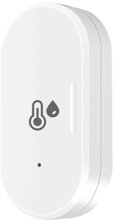 Dytabepl WiFi Thermometer Hygrometer Innen, Tuya ZigBee Smart Temperatur- und Feuchtigkeitssensor, Mini-Temperatur-Feuchtigkeitssensor, Arbeit mit Tuya-App, für Babyzimmer, Gewächshauszubehör, Garage