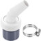 Raccordo Scarico per Lavatrice e per Lavastoviglie con Ingresso 19-24 mm e Uscita 40 mm,Accessorio Collegamento Lavatrice， Connettore Set Include 1 Pezzi Fascette Metalliche Fascetta Tubo