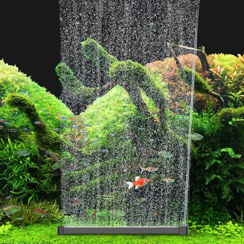hygger Fish Tank Air Bubbler 25CM, Air Stones for Fish Tanks, Quiet Aquarium Bubble Long Strip, High Dissolved Oxygen Diffuser Bar, Micro Bar Bubbler Airstones for Freshwater Saltwater