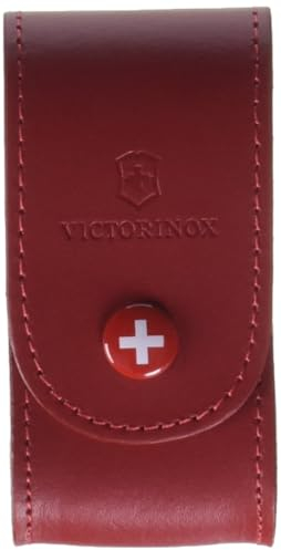 Victorinox, Belt Pouch Leather, Swiss Army Pocket Knife, Accessories, Multi Tool, Folding Blade, Leather, Red