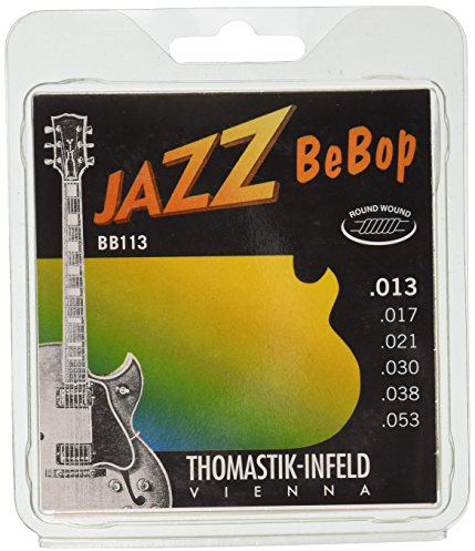 Thomastik-Infeld BB113 Jazz Guitar Strings: Jazz Bebop Series 6 String Set - Pure Nickel Round Wounds E, B, G, D, A, E Set