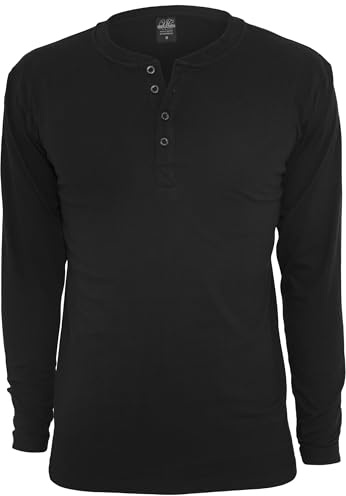 Urban Classics Herr Basic Henley L/S Tee Sweatshirt (paket med 1)
