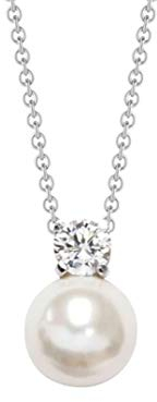 NANA KAY Fashion Pearl Halskette Duo Silber mit Zirkonia ST696