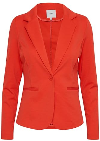 Ichi Ihkate Bl, Blazer Casual da Lavoro Donna, Papavero Rosso (171664), XS