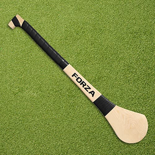 FORZA Mazza in Legno Hurling - Bastoni GAA Hurling & Camogie [5 Taglie] (81cm, Nero)