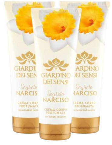 Giardino Dei Sensi Segreto NARCISO Crema Corpo Profumata 250ml (3 Creme)