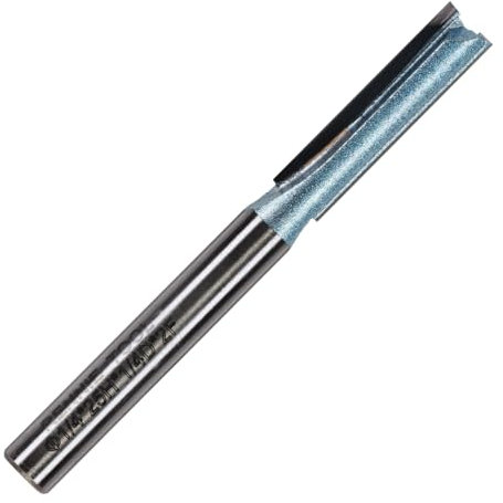 Rennie Tools - 6.35mm (1/4) Cutting Diameter x 25mm Flute x 1/4 Shank TCT Tipped 2 Flute Straight Router Cutter Bit. Compatible With Makita Bosch Trend Katsu Dewalt Router Etc. 6.3mm Router Bit