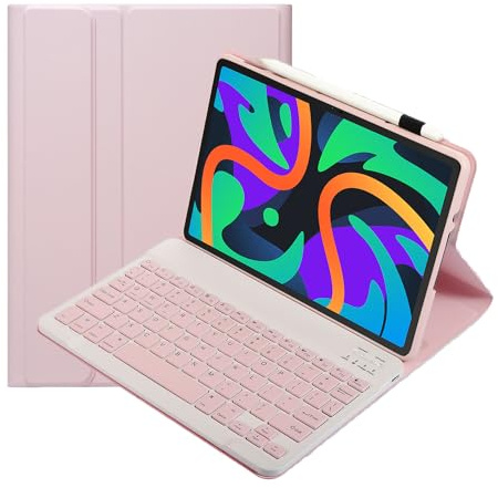 leleyo Custodia tastiera per tablet Lenovo Tab M11/K11/Idea Tab 11 cover magnetica intelligente con tastiera bluetooth wireless rimovibile per Lenovo TB336FU/TB330FU (Rosa)