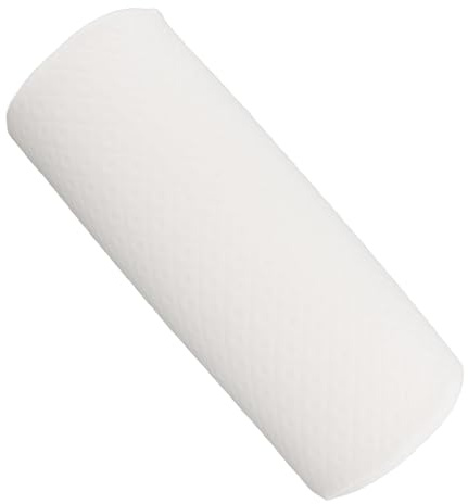 Cuscino per Ginocchia, Cuscino di Supporto per Gambe in Memory Foam, Design Semi-rotolo per un Sonno Riposante, Supporto per Schiena e Lombare, Bianco