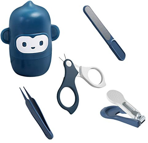 CRILSTYLEO 1satz Nagelpflege Set Teiliges Kit Mit Nagelschneider Nagelschere Nagelfeile Und Pinzette Für Neugeborene Aus Edelstahl Sanftes Design Für Tägliche Pflege