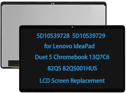 5D10S39728 5D10S39729 13.3 Touch Screen Replacement for Lenovo IdeaPad Duet 5 Chromebook 13Q7C6 82QS 82QS001HUS LCD Digitizer Display Assembly OLED IPS FullHD (1920 * 1080)