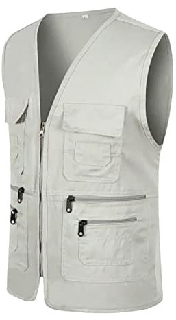 Generisch Ärmellose Trachtenweste Bequeme Herren Westen Sommer Dünne Reitweste Sportlich Leichte Gilet Männer 4XL Trachtenjacke Business Elegant