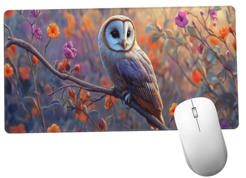 Flor Alfombrilla Ratón 1400x600x3mm Alfombrilla Raton XXL Grande con Base de Goma Antideslizante, Lavable, Accesorios Gaming Pájaro, Ordenador Gamer Regalos, Mouse Pad Gaming Mejora La Velocida Y1044