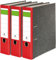 Conipa® 3 Stück DIN A4 Ordner Rot (8cm breit) 2-Ringe-Meachanik [MADE IN GERMANY] für 600 Blatt (grau marmoriert) - Aktenordner & Ordner-Hefter für Unterlagen - Dokumenten-Ordner Büro, Uni & Schule