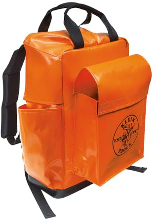 Klein Tools 5185ORA Lineman Rucksack, Orange