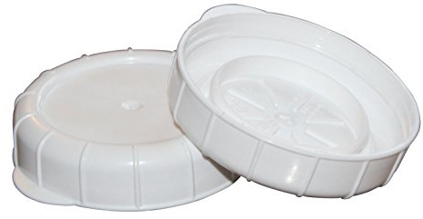 Glass Milk Bottle Caps - 12 Pack - Only Fits Milk Bottles with 48mm (1.87 inch) Tops, Snap On Lids