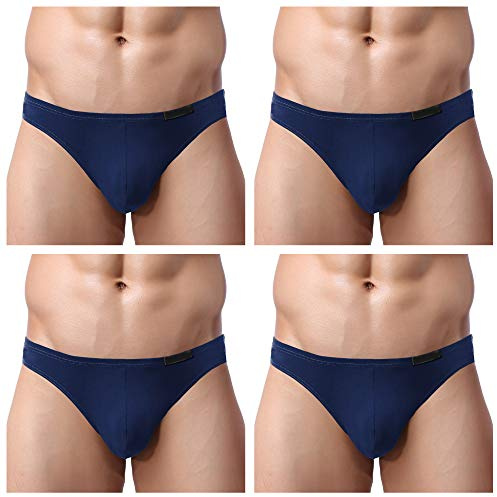 Avidlove Slip Microfibre Homme Briefs sous Vetements Lot de 4 4 X Bleu S