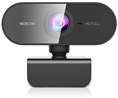 Cámara web con micrófono para escritorio, ZZCP Full HD 1080P Live Streaming Web Cam, enfoque automático Plug and Play Cámara de ordenador USB para