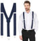 Yetuab Schwarzblau Hosenträger für Herren und Damen, Extra Stark für Arbeithosen und Skihose, Schmal