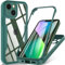 BESINPO Case for iPhone 13 mini, 360° Full Body [with Built-in Screen Protector] Touch Sensitive,Shockproof Military Grade Drop TPU Bumper Phone Case Clear Designed for iPhone 13 mini 5.4(Green)