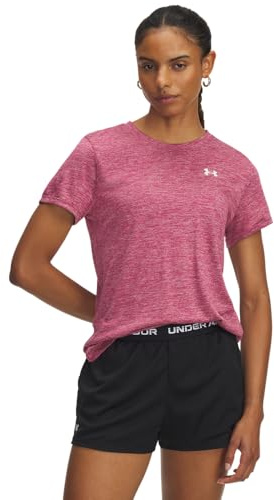 Under Armour Mujer Vanish Seamless Low Bra, Sujetador Deportivo de bajo Impacto para Entrenamiento, Yoga y Pilates, Top Deportivo de Gimnasia con Copas extraíblesFuchsia Dusk / / White,XL