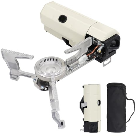 Bonxrdun Réchaud à gaz portable 2600 W compact et idéal pour le camping, la cuisine et l'utilisation du thé de l'après-midi.