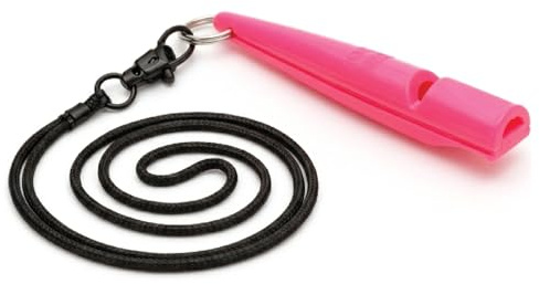 ACME 210.5 Professional Dog Training Whistle with Lanyard. BPA-Free Plastic. 90 dBA. Standardized 5700Hz Frequency for Smaller Dogs. Weatherproof. Made in The UK (Day Glow Pink)