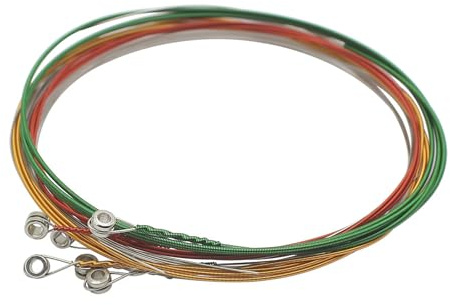 Juego de 6 cuerdas de guitarra eléctrica, cuerdas coloridas para principiantes, cuerdas de guitarra de concierto, cuerdas para principiantes y profesionales