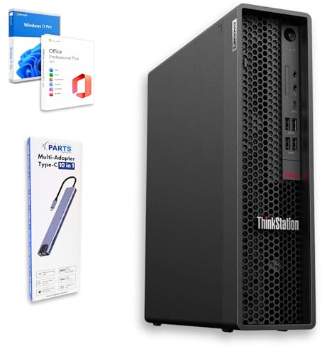 Lenovo PC Complet pour la Suite bureautique Professionnelle : processeur i7 10700 jusqu'à 4,80 GHz, 32 Go de RAM, SSD 1 to, USB-C, Station d'accueil 10 en 1, Windows 11 Professionnel, Office 2024 Pro