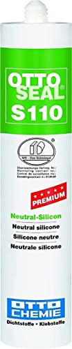 OTTOSEAL S 110 Premium-Bau-Silikon 310ml C83 eiche dunkel – Hoch abriebfest & schnell beanspruchbar – Für die Verfugung von Glaselementen – Sicher gegen Schimmel
