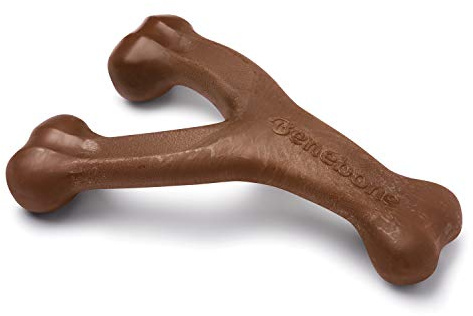 Benebone Indestructible Wishbone Dog Chew Toy for Aggressive Chewers, Long Lasting Tough Boredom Breaker for Dogs, Real Peanut Flavour, For Large Dogs, Made in the USA