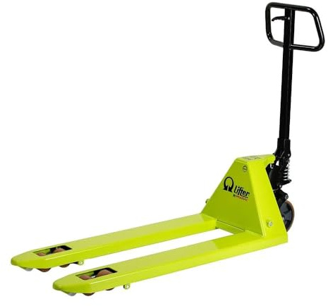 Imballaggi Point Transpaleta manual 2500 kg – Horquillas 1150 mm – 4 rodillos de poliuretano – Bomba de hierro fundido con válvula antisobrecarga – Ruedas resistentes para almacén – Fabricado en