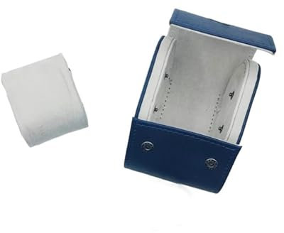 Custodia ovale orologio in similpelle e velluto astuccio orologio Cassa per Orologio Singola, Guarda Jewelry Box Organizer, Scatola per Orologi in Pelle, Scatola Porta Orologi,