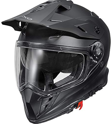 Nexo Casque de motocross Casque de moto Casque de cross Casque enduro MX-Line II mat noir XS, Unisexe, Cross/Offroad, toute l'année, Thermoplastique