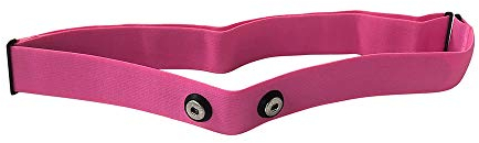 TAOPE Elastischer Sport Herzfrequenzmesser, Verstellbarer Brustgurt, Gürtelriemen, CooSpo Original HRM Belt - Rosa
