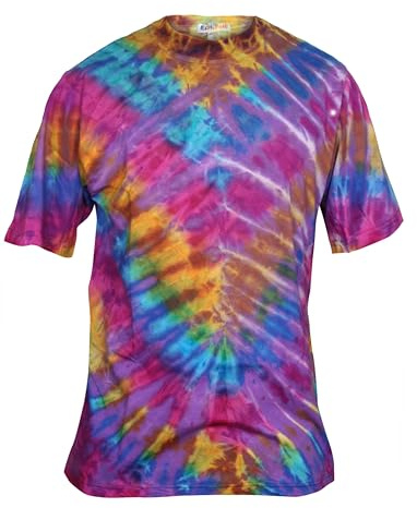Ezhippie Men's Tie Dye T-Shirt (15, M)